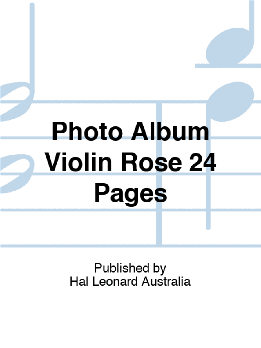 Photo Album Violin Rose 24 Pages Violin scores gallery preview page 1