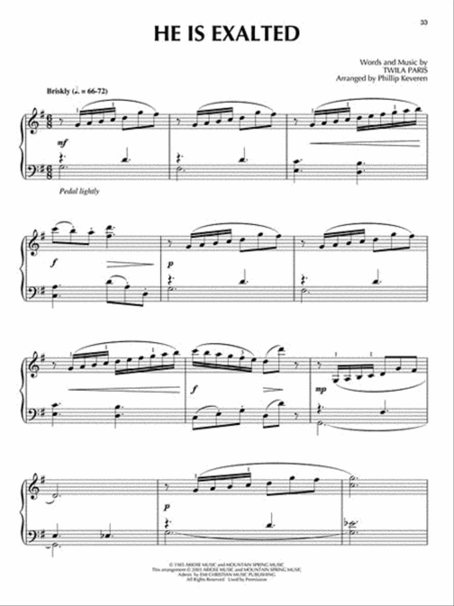 Above All Piano Solo scores gallery preview page 3
