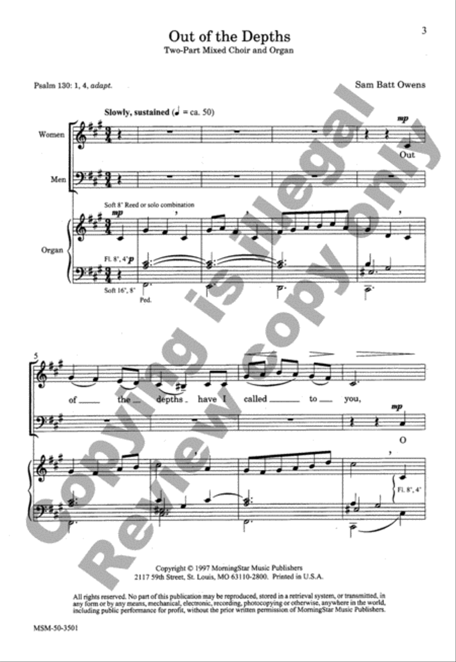 Out of the Depths 3-Part scores gallery preview page 2