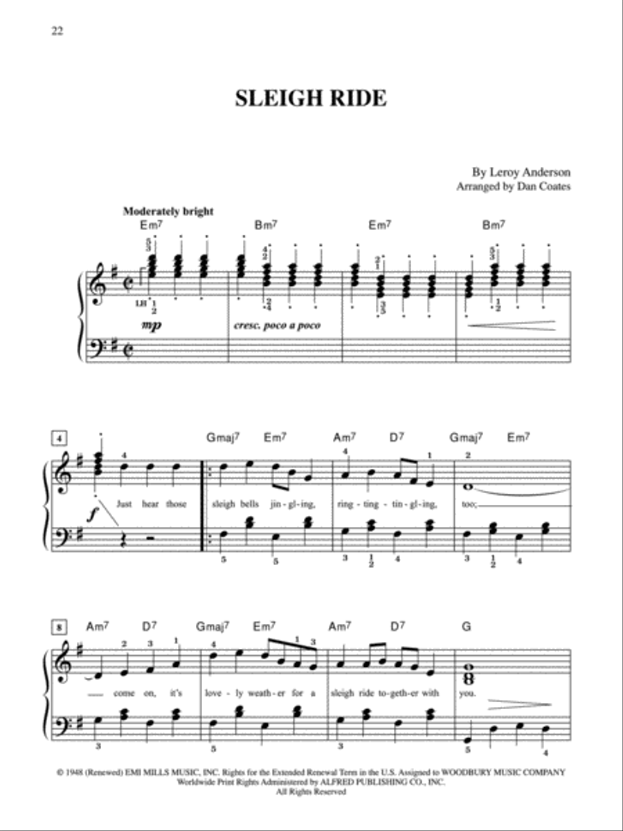 10 for 10 Sheet Music Christmas Easy Piano scores gallery preview page 4