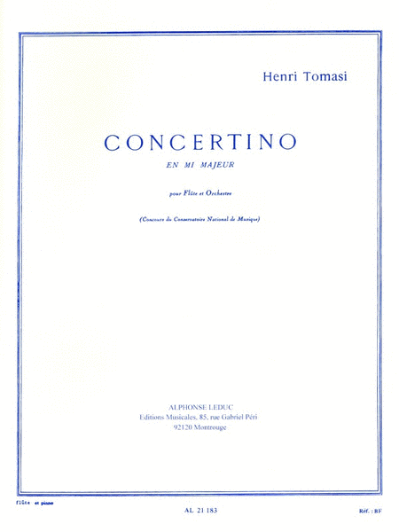 Concertino In E Major (flute & Piano)