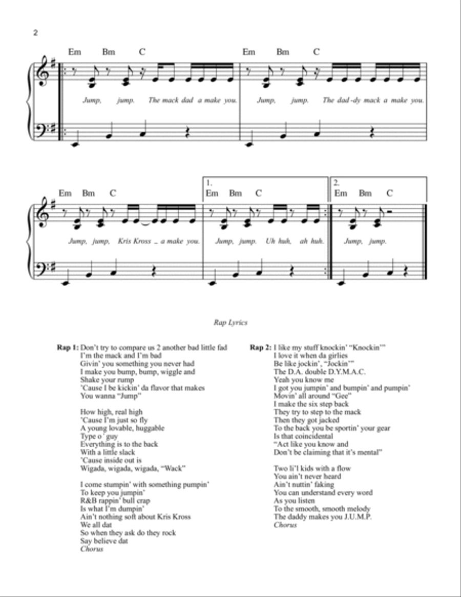 Jump Jump A Cappella scores gallery preview page 2