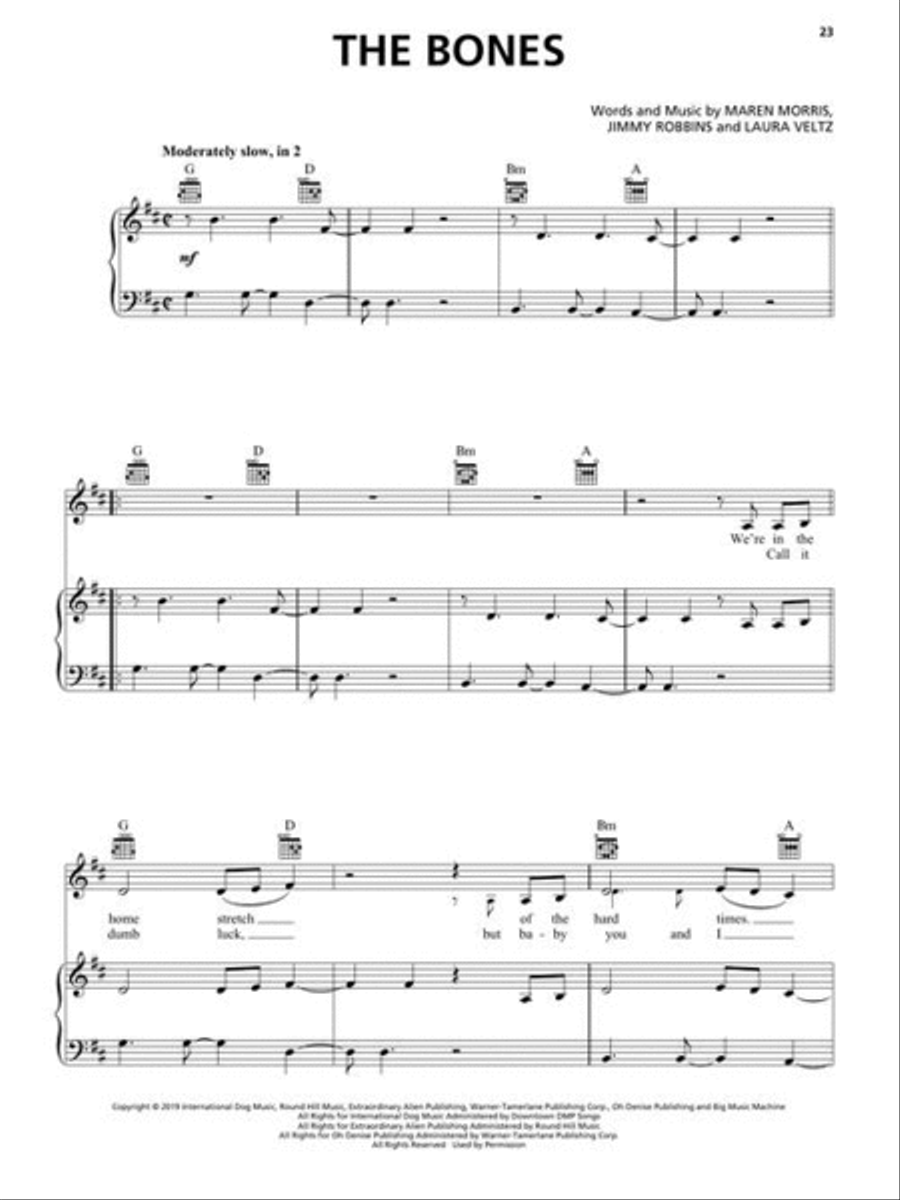 Popular Country Sheet Music