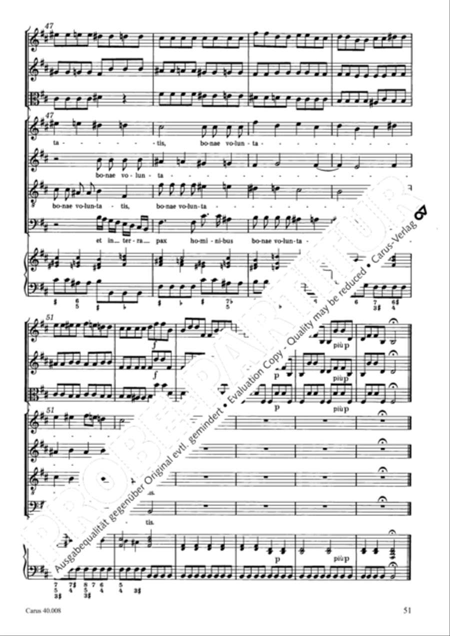 Introduzione e Gloria 4-Part scores gallery preview page 52