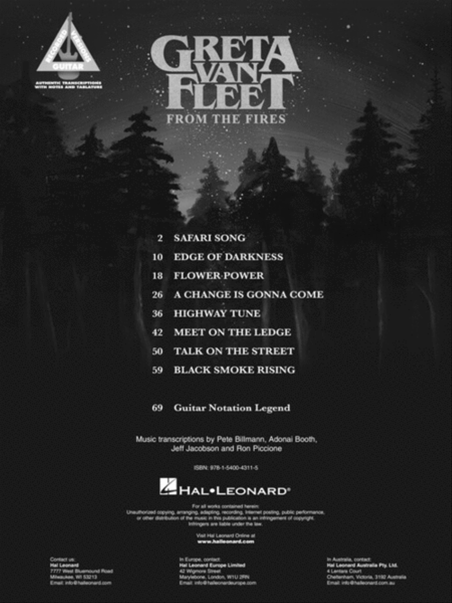 Greta Van Fleet - From the Fires Electric Guitar scores gallery preview page 2