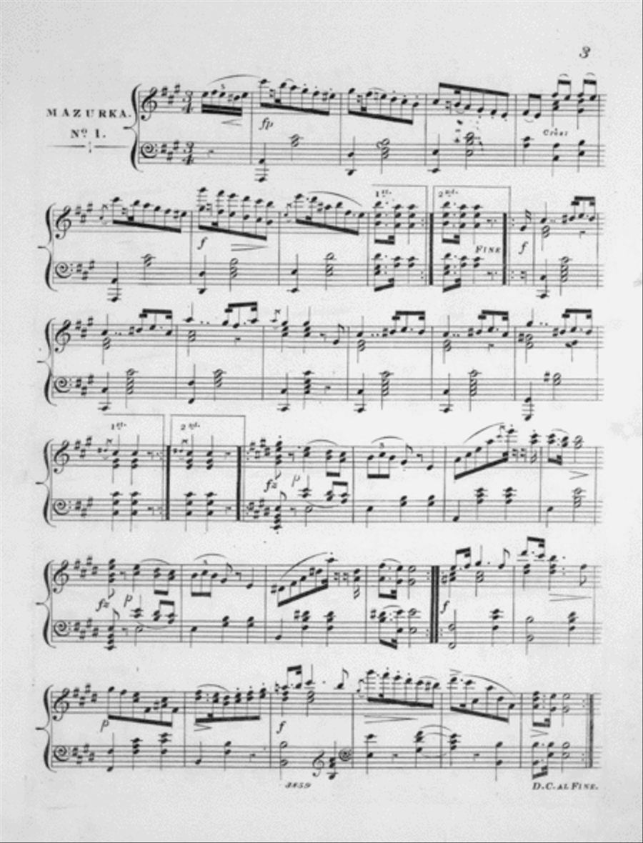 Columbine Mazurka's Piano Solo scores gallery preview page 2