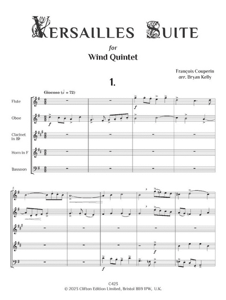 Versailles Suite, arr. Wind Quintet
