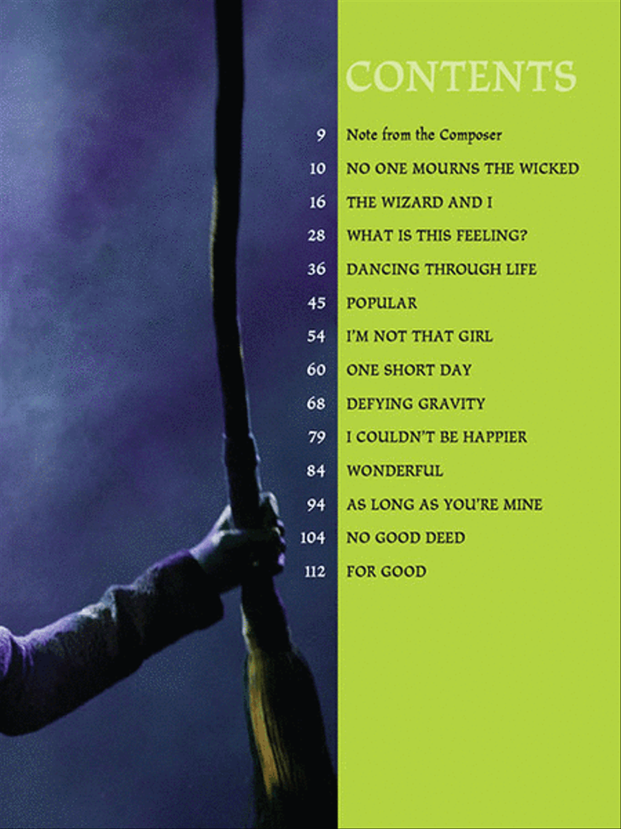 Wicked Piano, Vocal scores gallery preview page 2