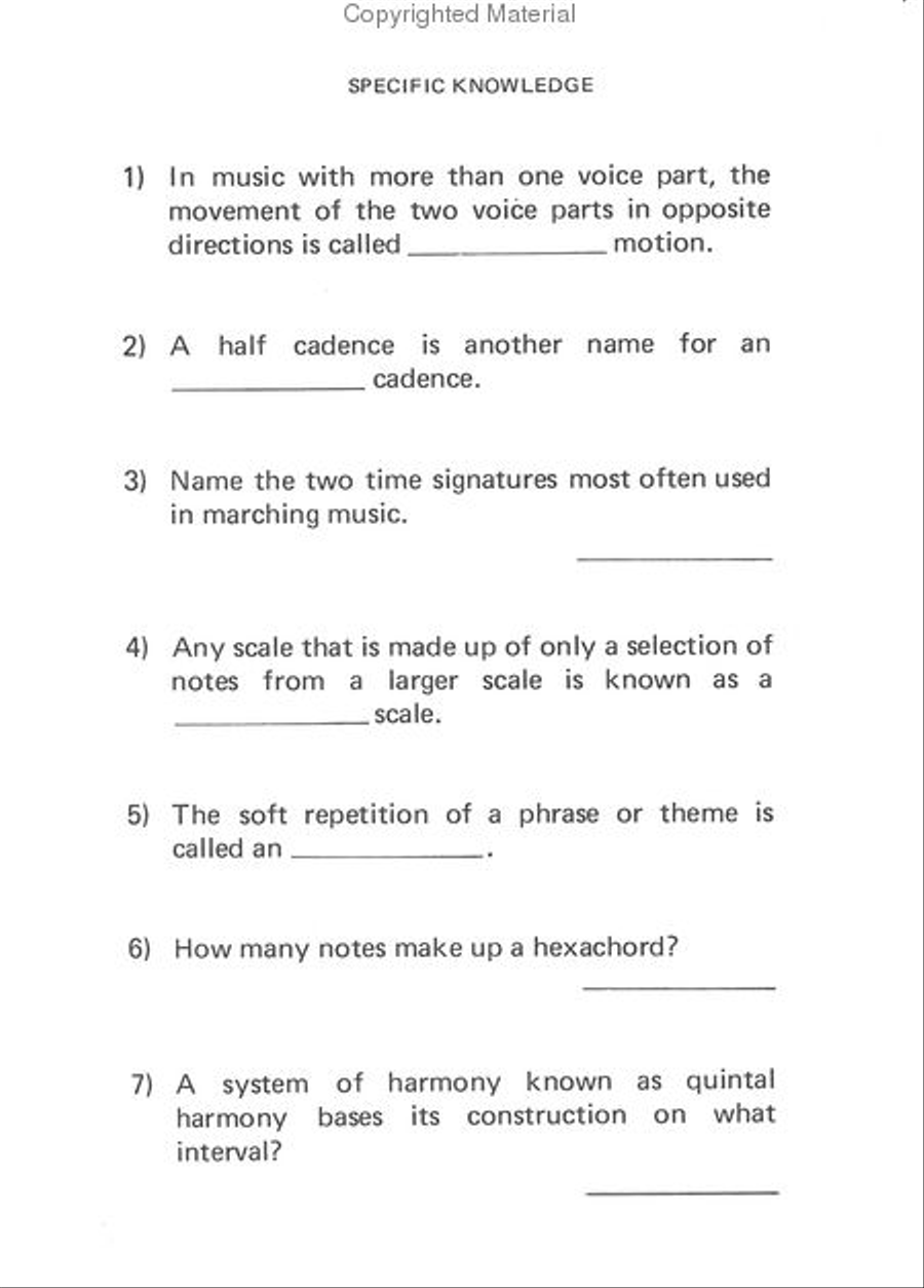 Super Quiz Of Music Super Quiz Of Music Collection / Songbook scores gallery preview page 3