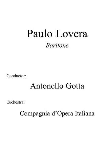 Cantolopera: Arias for Baritone - Volume 4 by Various Voice Solo - Sheet Music