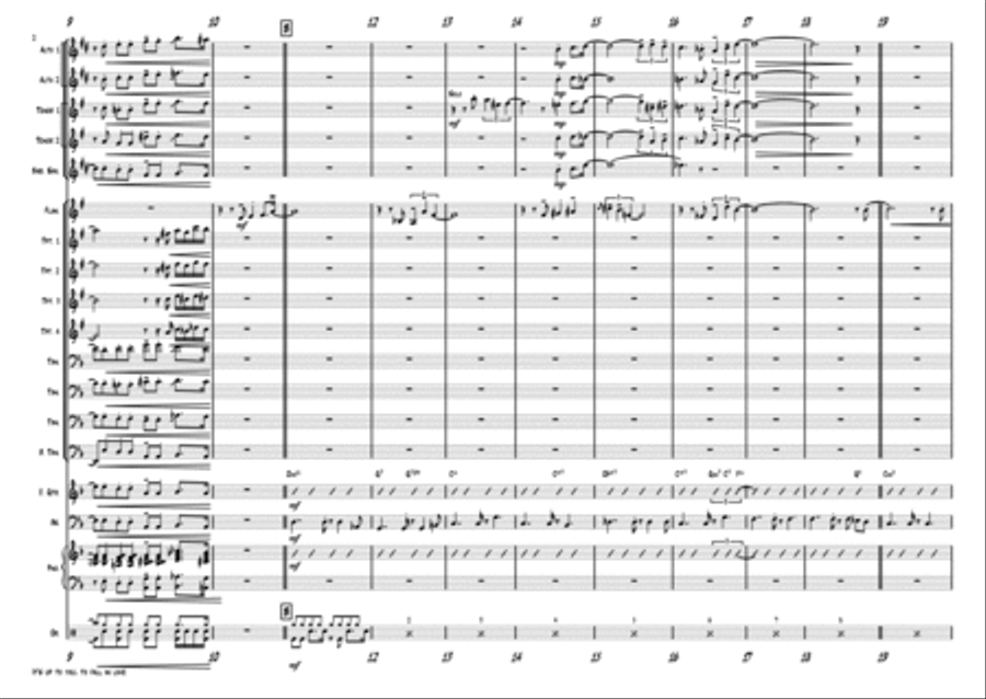 It is up to you (to fall in love) - funky - Flhn. feature - Big Band Jazz Ensemble scores gallery preview page 2