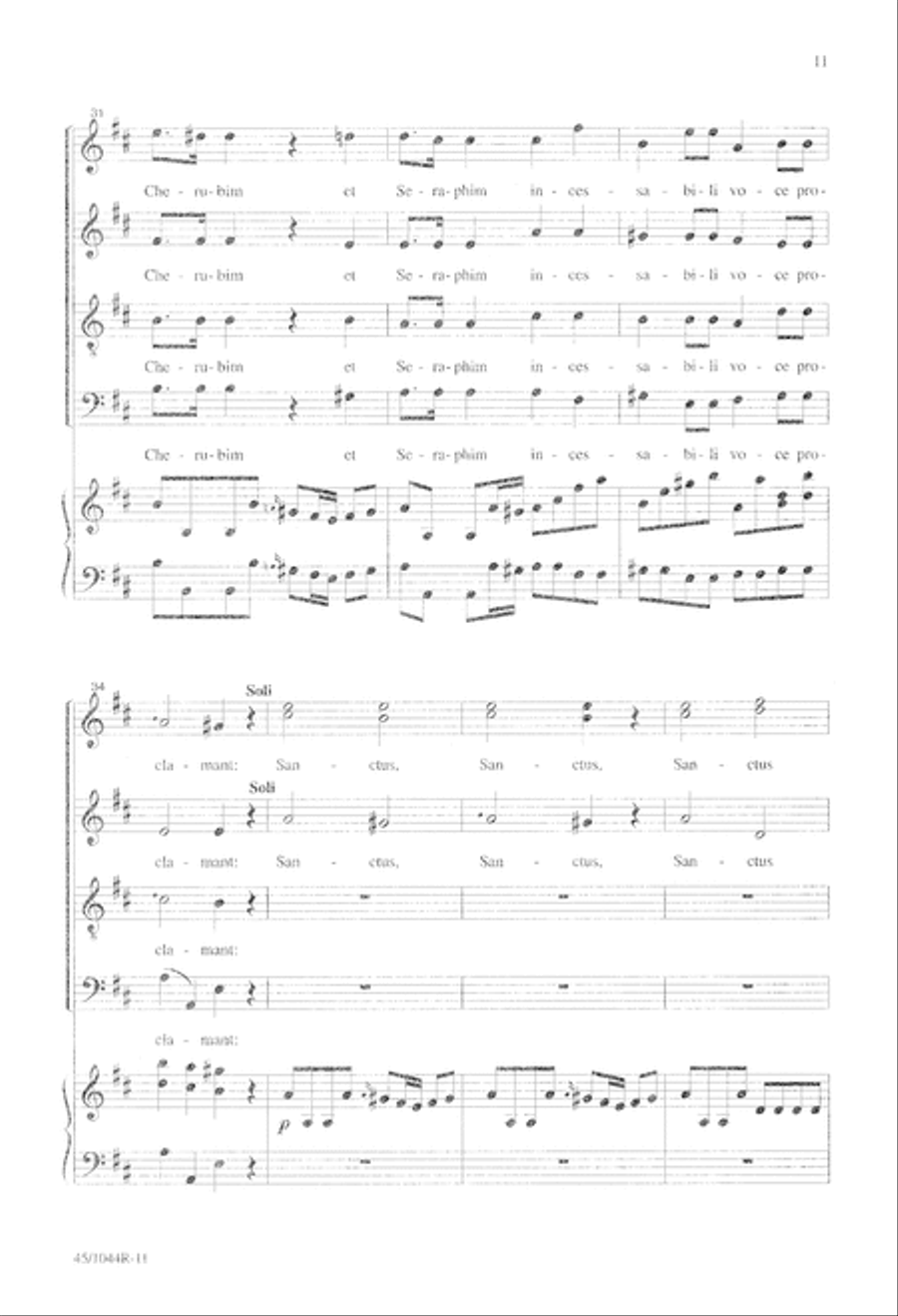 Te Deum Choral Score Te Deum Choral Score 4-Part scores gallery preview page 13
