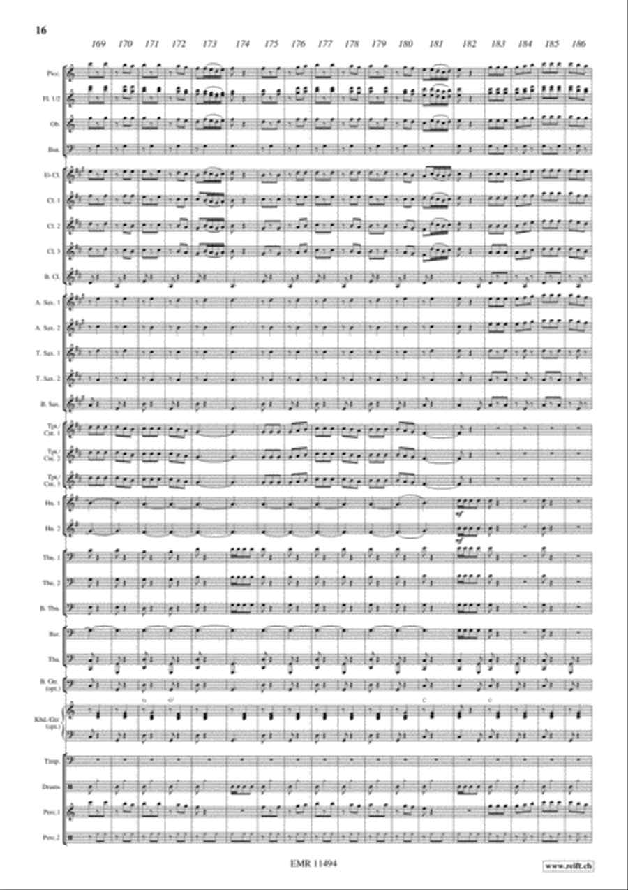 Flight To Sevilla Concert Band scores gallery preview page 17