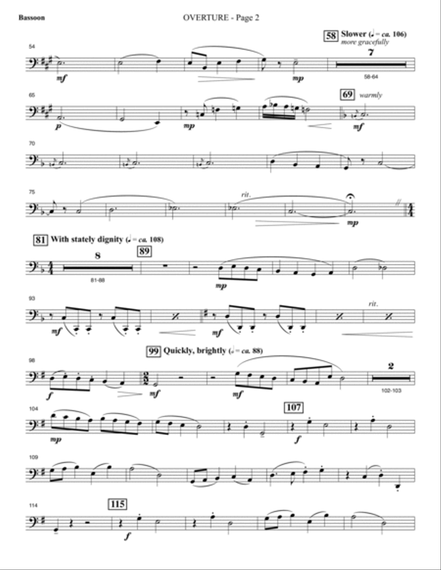 Invitation to a Miracle - Bassoon Choir scores gallery preview page 2