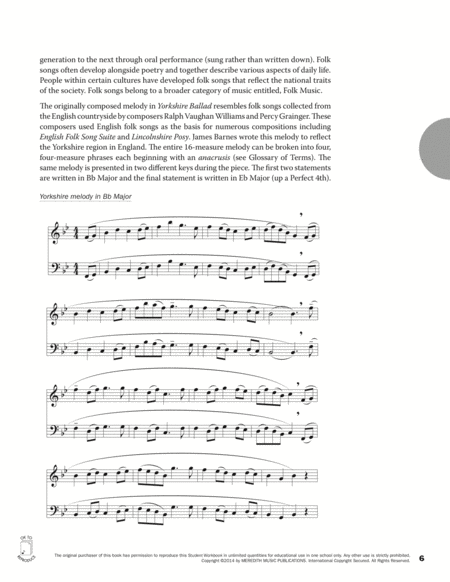 Guides to Band Masterworks, Vol. 4 - Student Workbook - Yorkshire Ballad