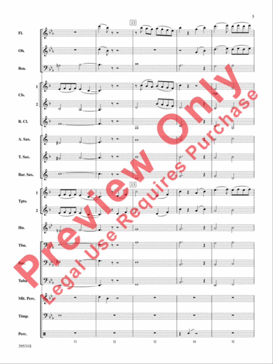 Pure Imagination (from Willy Wonka and the Chocolate Factory) Concert Band scores gallery preview page 6