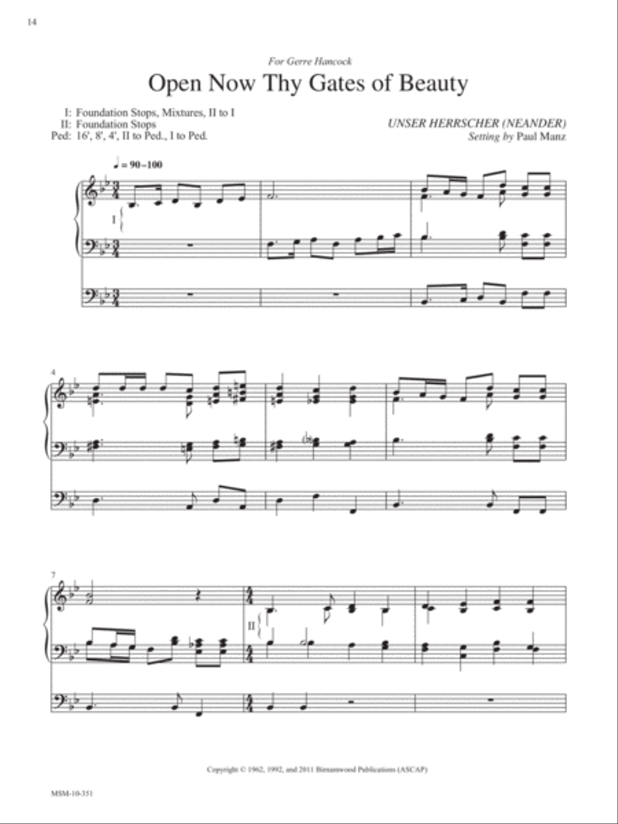 Ten Chorale Improvisations, Set 1