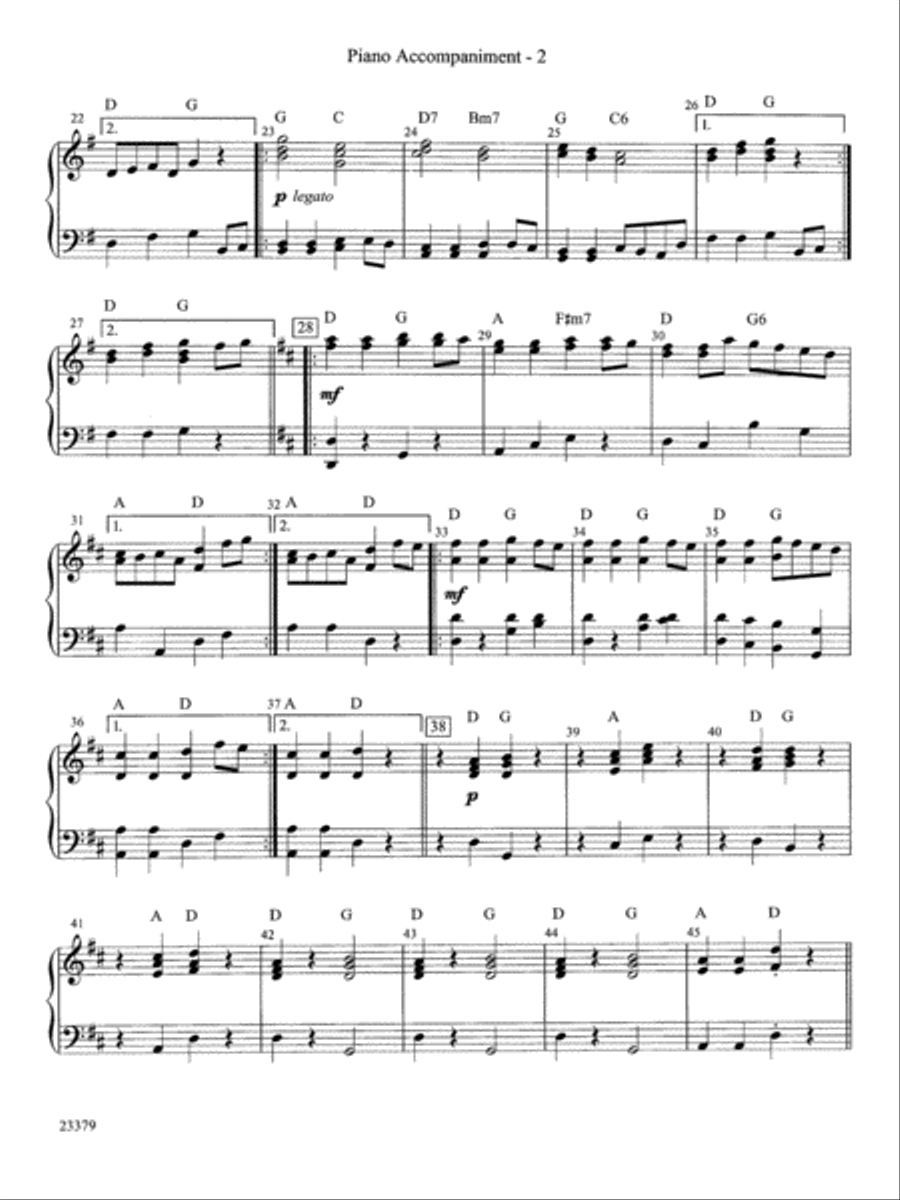 Old Molly Hare: Piano Accompaniment Orchestra scores gallery preview page 2