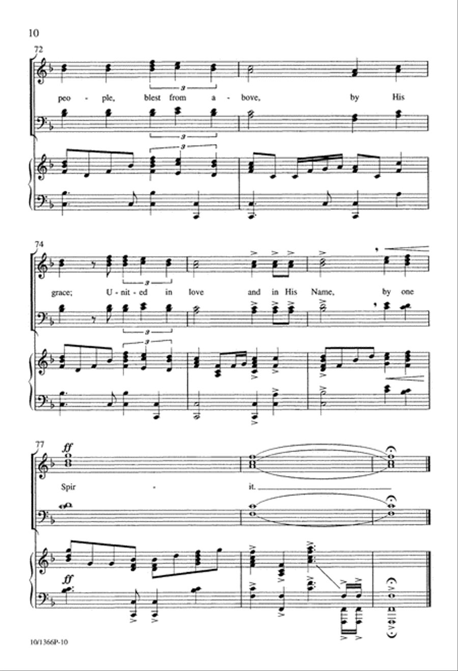 By One Spirit 4-Part scores gallery preview page 10