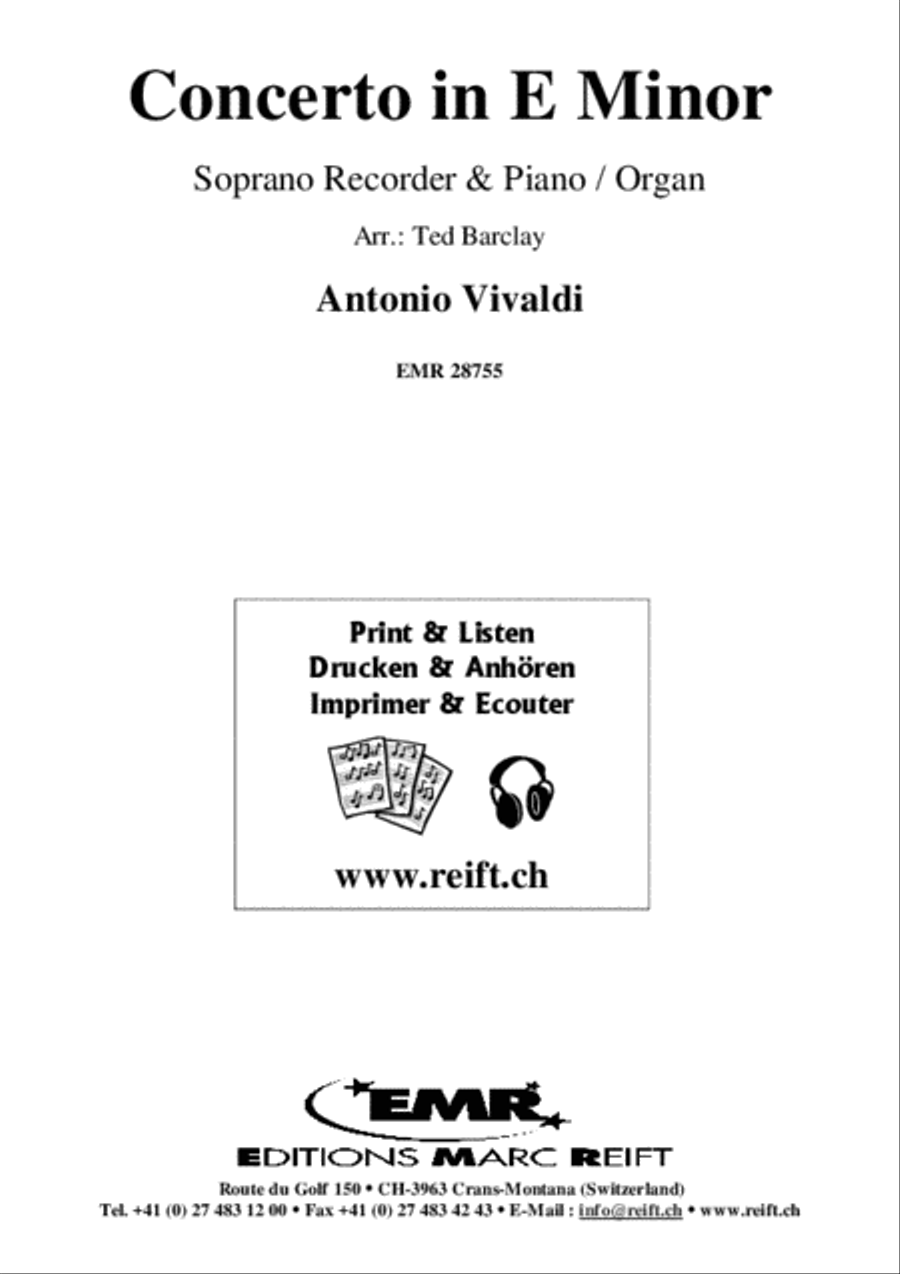 Concerto in E Minor