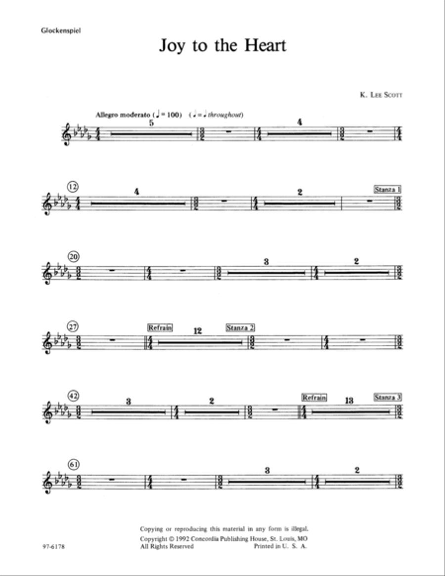Joy to the Heart / Instrumental Parts Choir scores gallery preview page 4