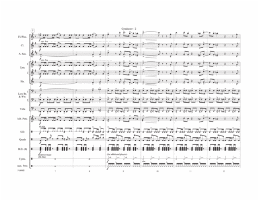 Immigrant Song Marching Band scores gallery preview page 11