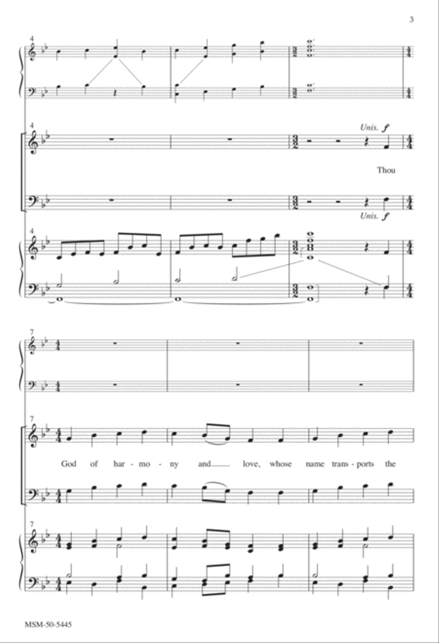 The Musician's Hymn 4-Part scores gallery preview page 3