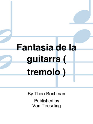 Book cover for Fantasia de la guitarra ( tremolo )