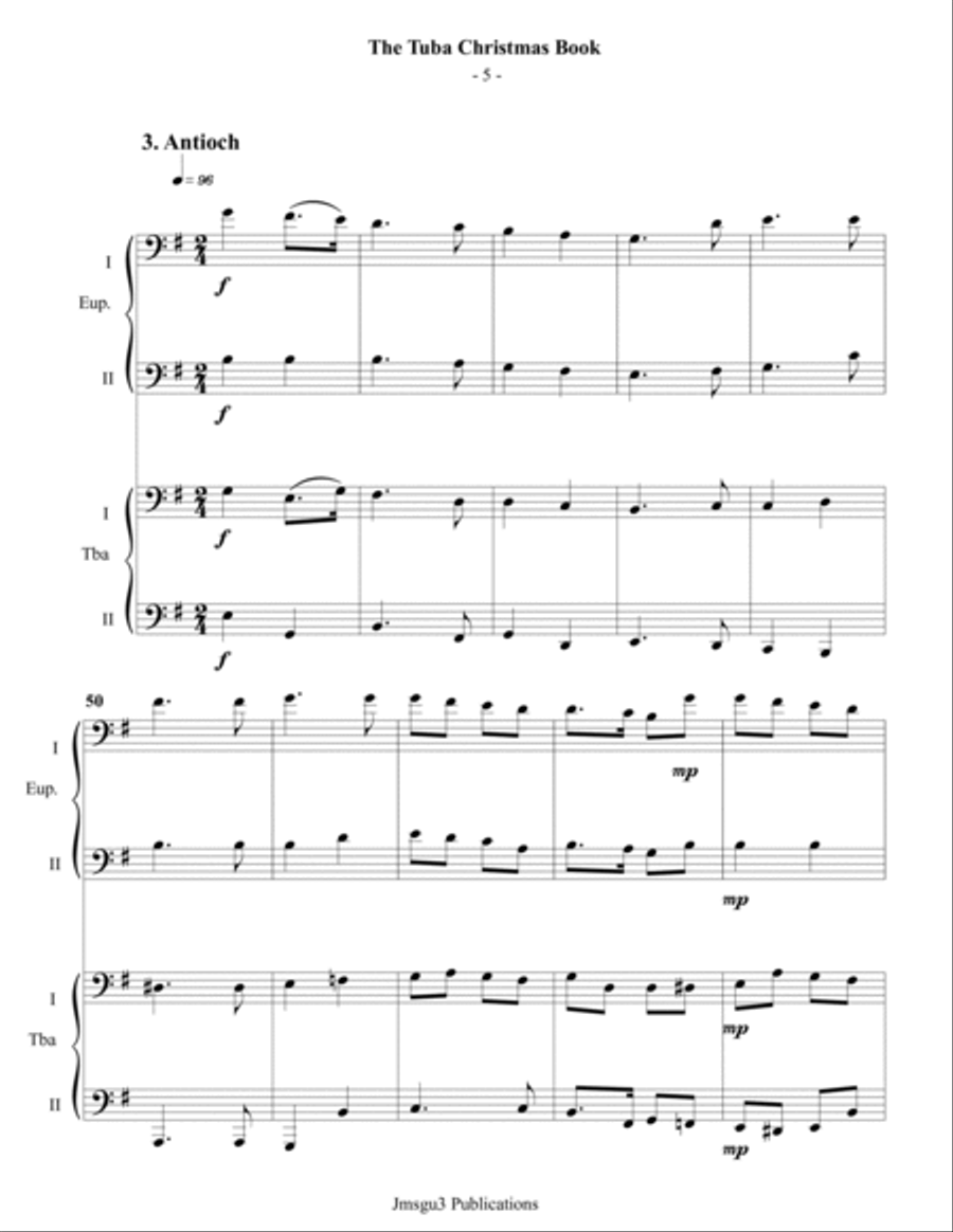 The Tuba Christmas Book Brass Ensemble scores gallery preview page 5