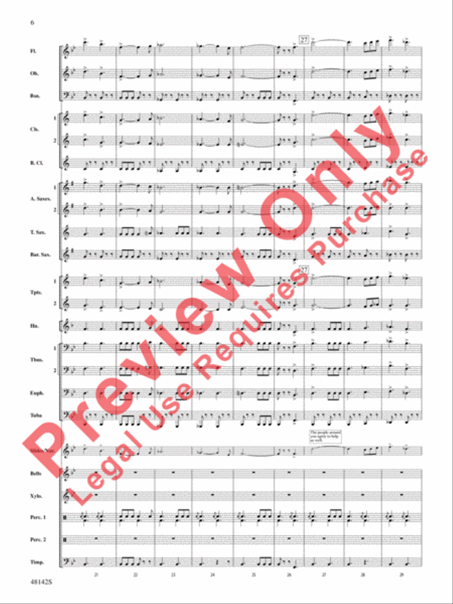 Band of Heroes Concert Band scores gallery preview page 7