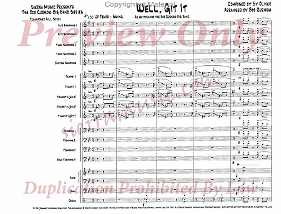 Well, Git It Well, Git It Jazz Ensemble scores gallery preview page 2