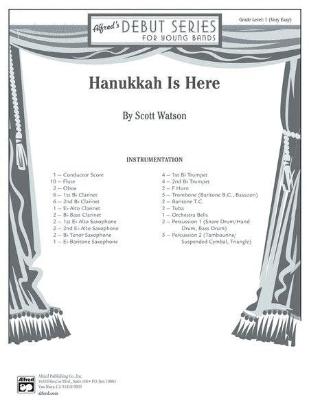 Hanukkah Is Here: Score