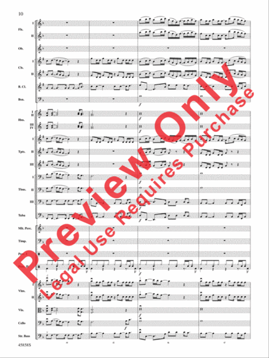 Hamilton, Suite from the Broadway Musical Full Orchestra scores gallery preview page 9