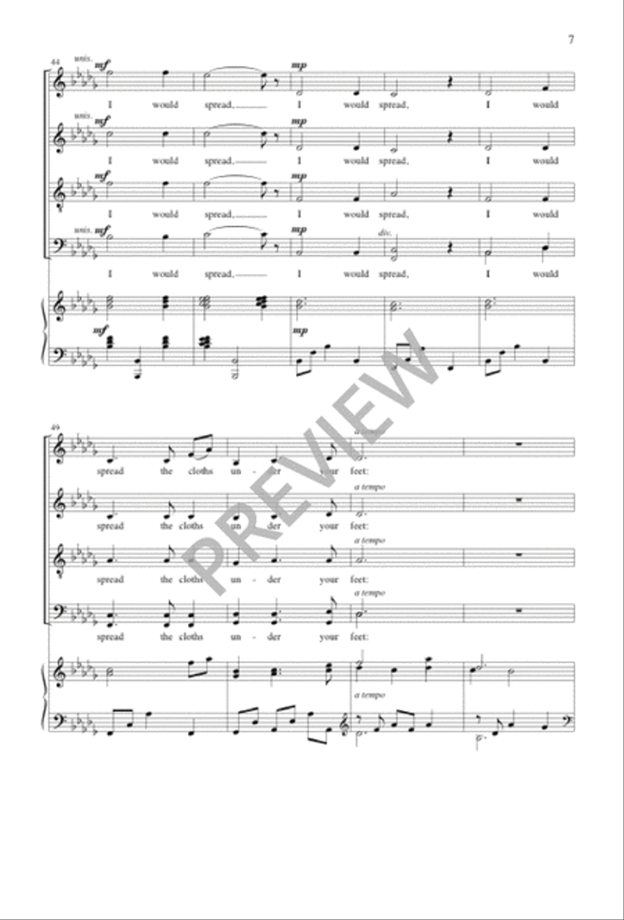 Under Your Feet Divisi scores gallery preview page 8