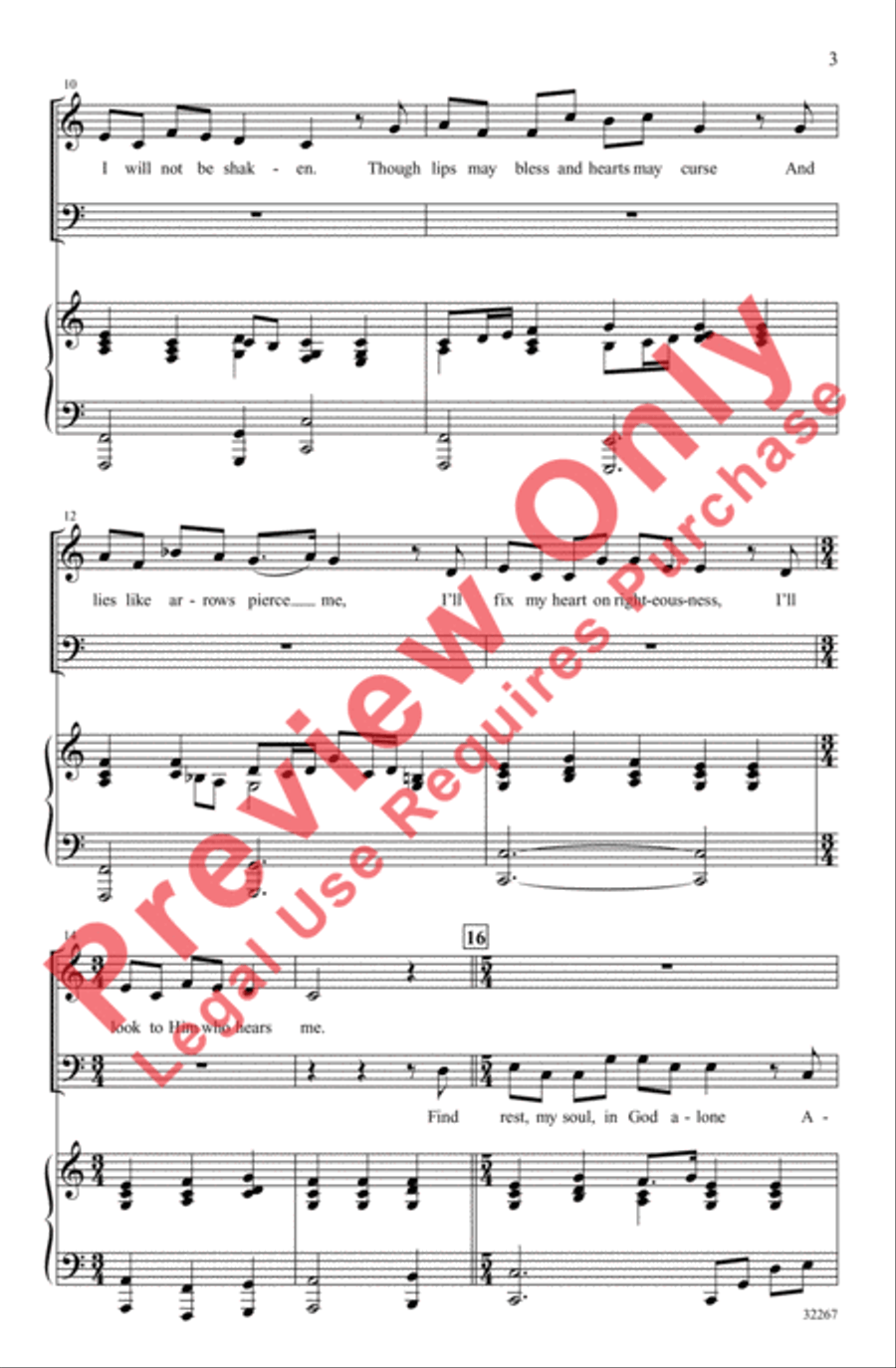 My Soul Finds Rest 4-Part scores gallery preview page 3