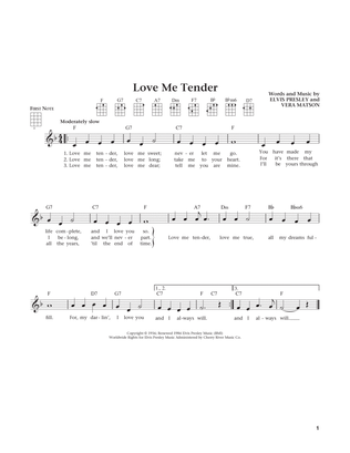 Book cover for Love Me Tender (from The Daily Ukulele) (arr. Liz and Jim Beloff)