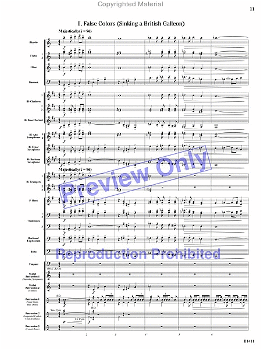 Pirates! Pirates! Concert Band scores gallery preview page 51