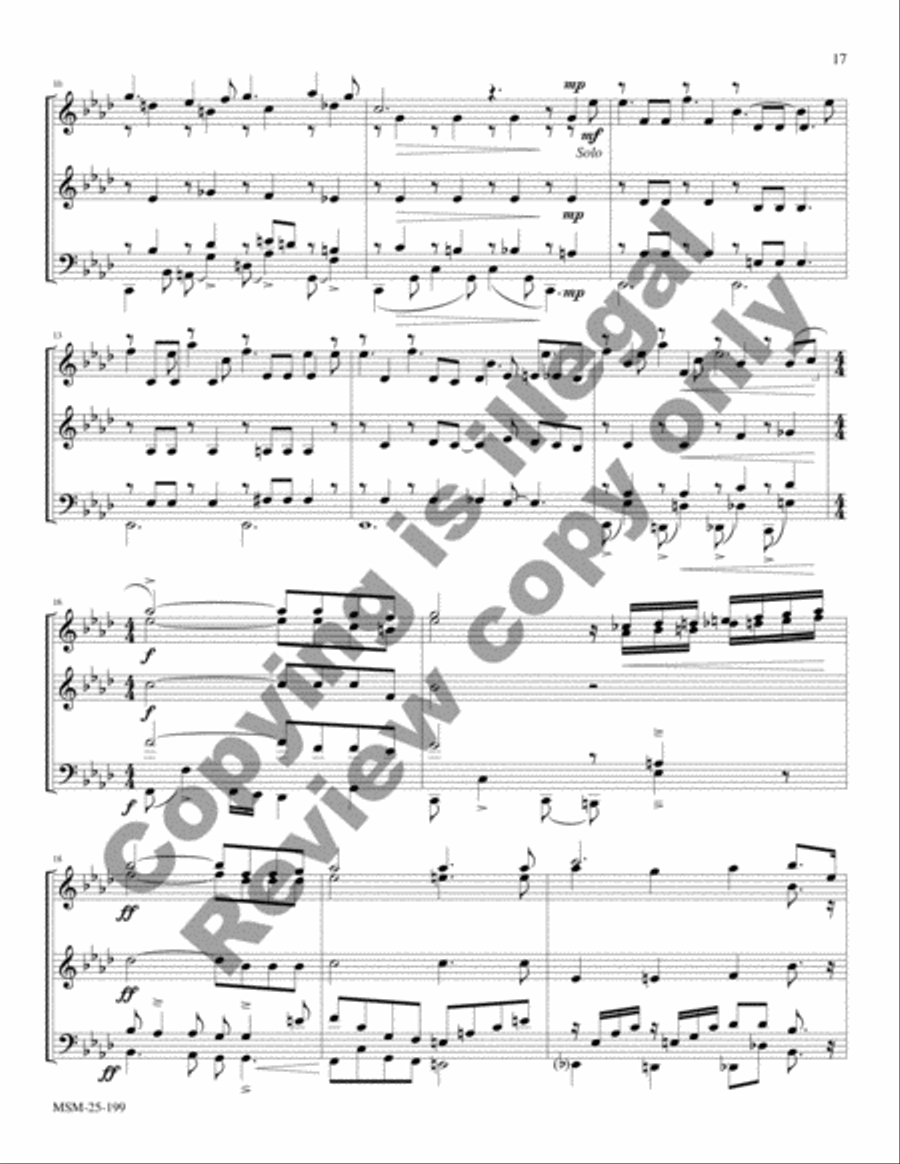 Christmas Jazz for Brass Quintet, Set 2 Brass Quintet scores gallery preview page 21