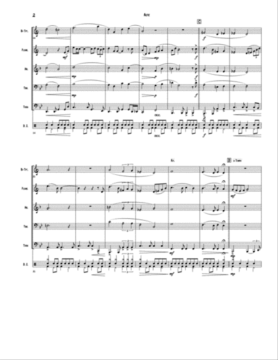 Alfie Brass Ensemble scores gallery preview page 2