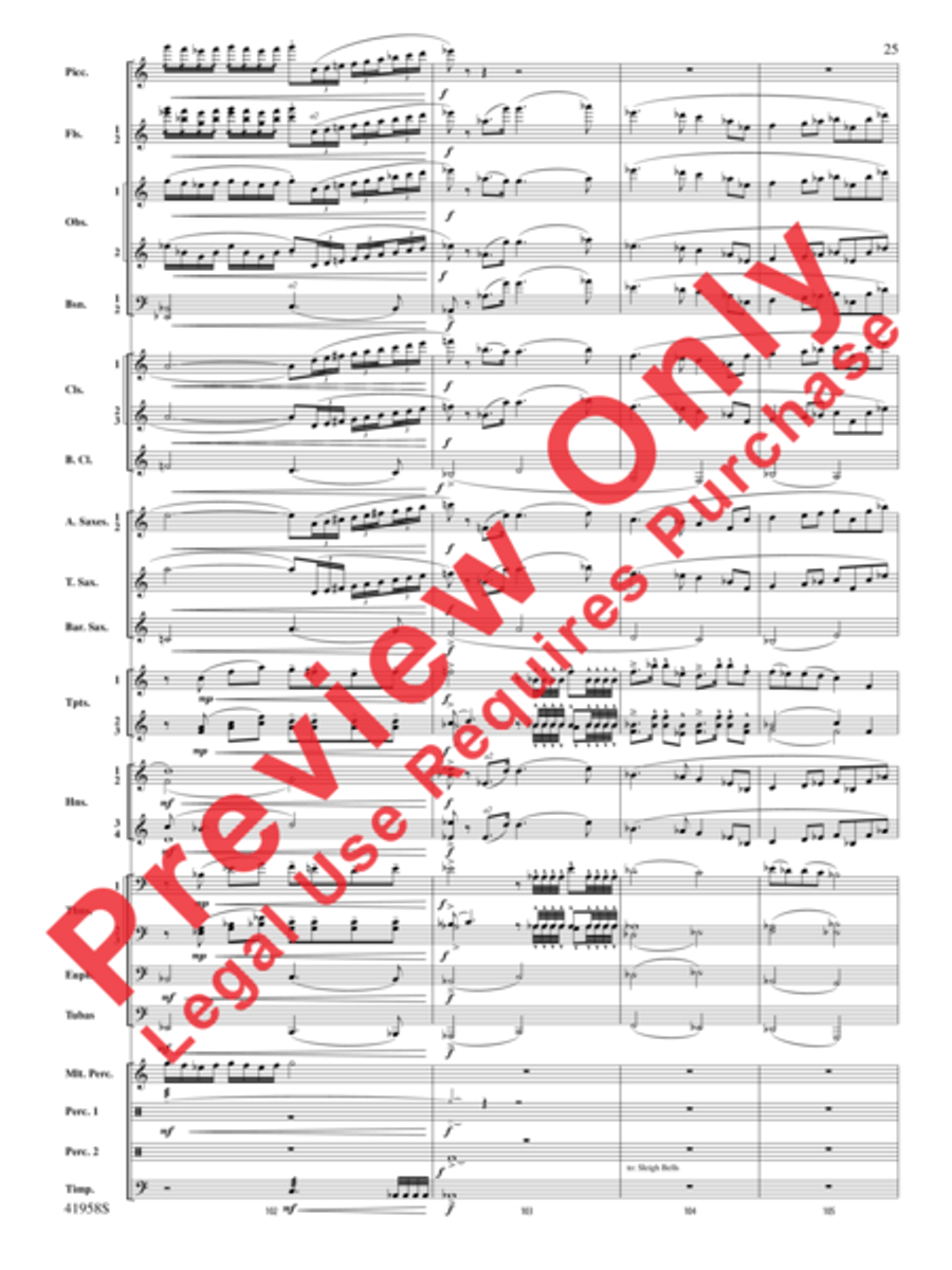 God's Country God's Country Concert Band scores gallery preview page 45