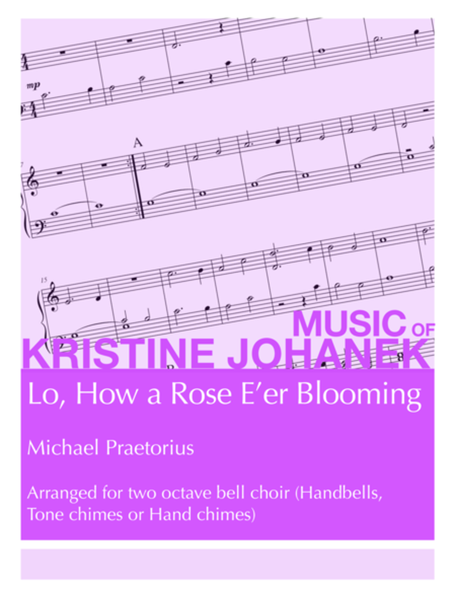 Lo, How a Rose E'er Blooming (2 octave handbells, tone chimes, or hand chimes) image number null