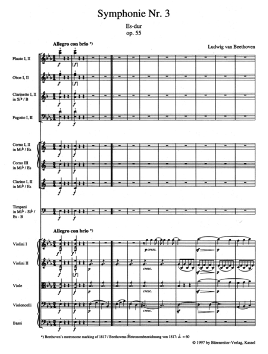Symphony no. 3 in E-flat major, op. 55 
