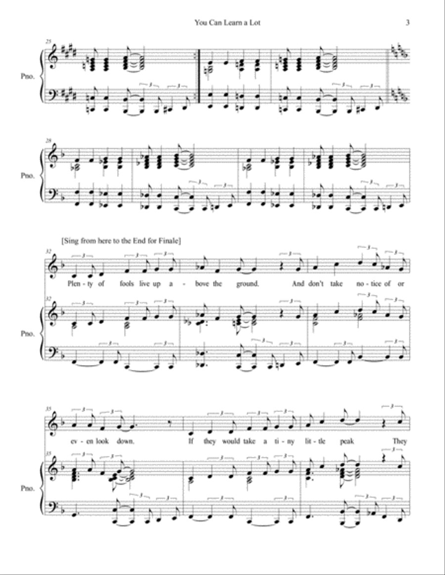 You Can Learn a Lot - Opener Unison Choir scores gallery preview page 3