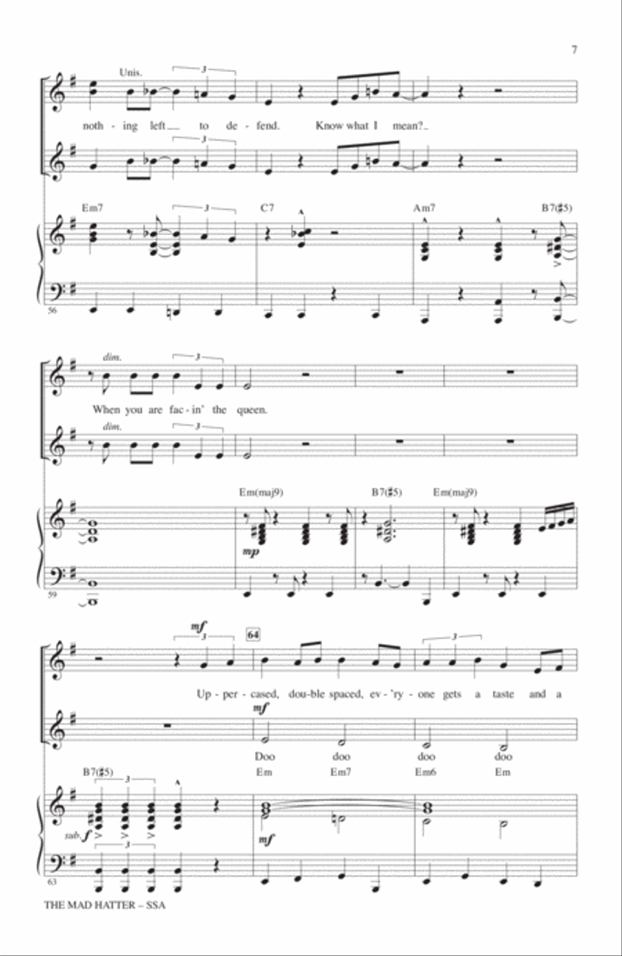 The Mad Hatter The Mad Hatter SSA scores gallery preview page 6