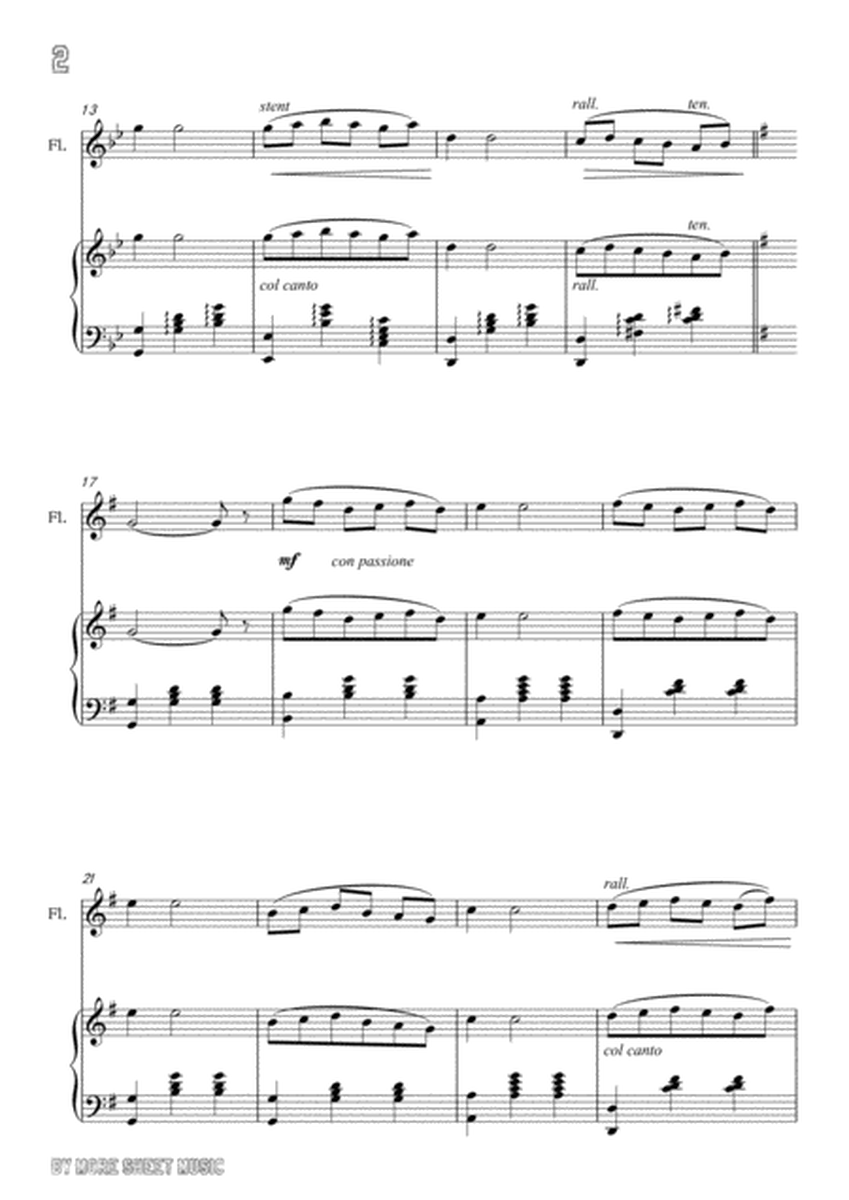 Curtis-Torna a Surriento,for Flute and Piano image number null