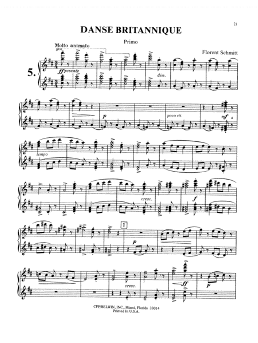 Schmitt: Album of Piano Duets, Volume I Piano Duet scores gallery preview page 2