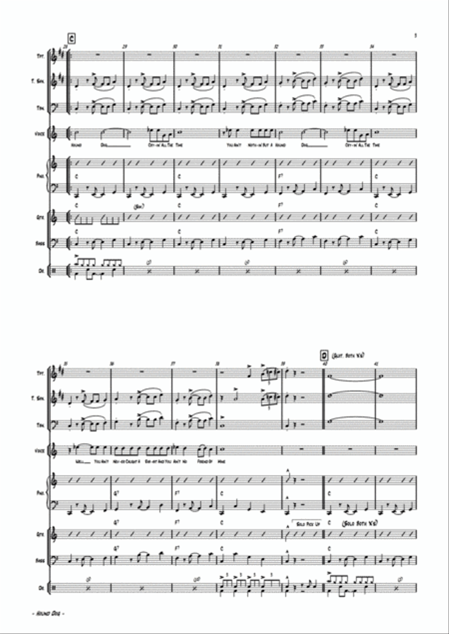 Hound Dog Jazz Ensemble scores gallery preview page 6