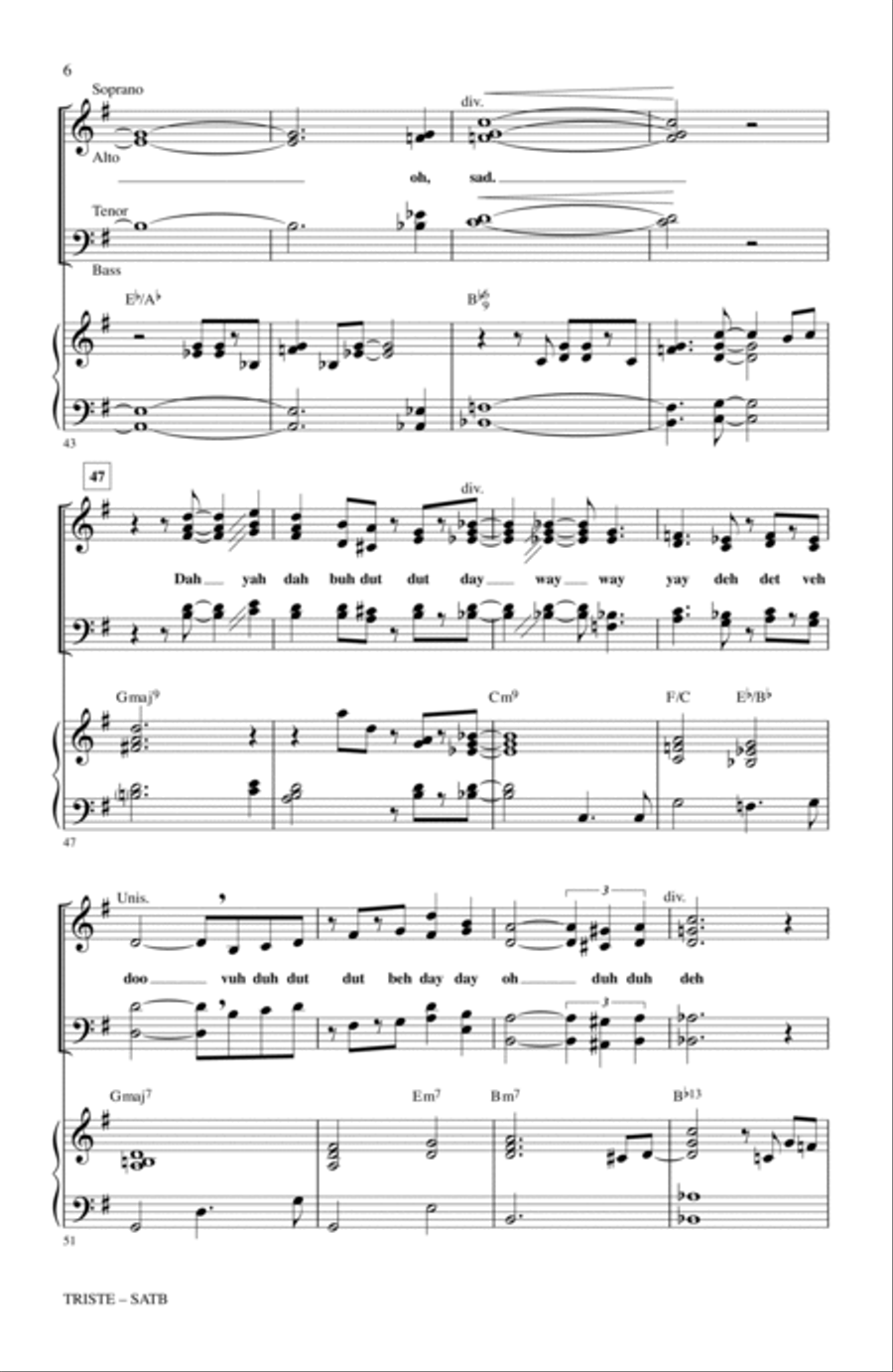 Triste 4-Part scores gallery preview page 5