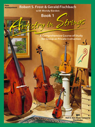 Book cover for Artistry In Strings, Book 1 - Piano