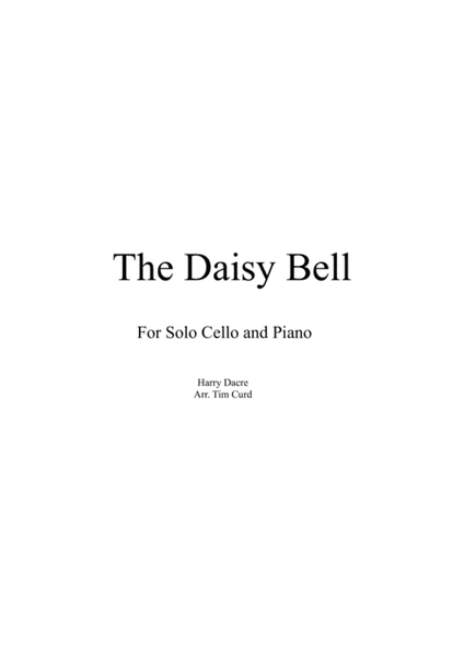 The Daisy Bell for Solo Cello and Piano image number null